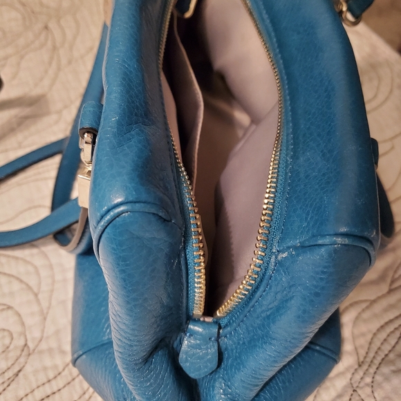 Teal blue Coach purse - Picture 6 of 7